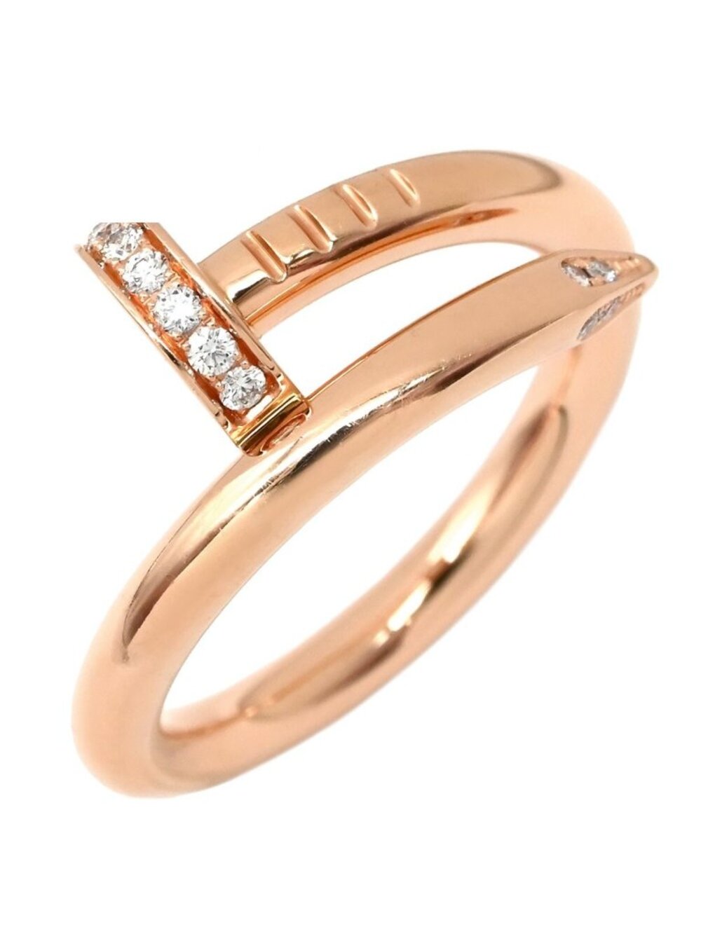 Cartier Ring Juste un Clou Diamond Pink Gold 50 PG Classic Model
